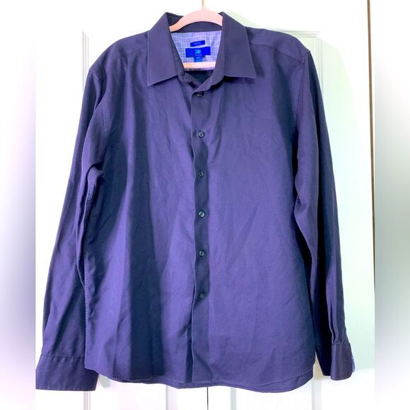 EGARA Men’s Long Sleeve Button Down Non-Iron 100% Cotton Shirt Size XXL #520 - Picture 1 of 8